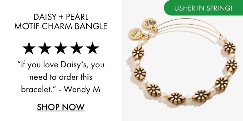 Daisy + Pearl Charm Bangle | 30% Off