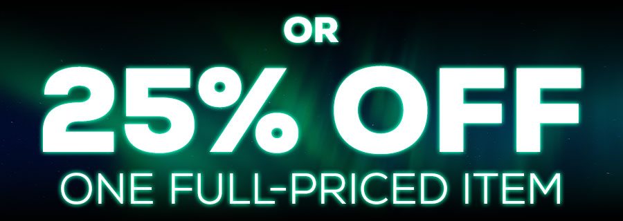25% OFF One Full-Priced Item