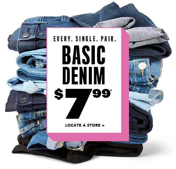 All Basic Denim $7.99