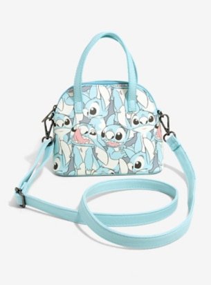Lilo & Stitch Light Blue Mini Dome Crossbody Bag