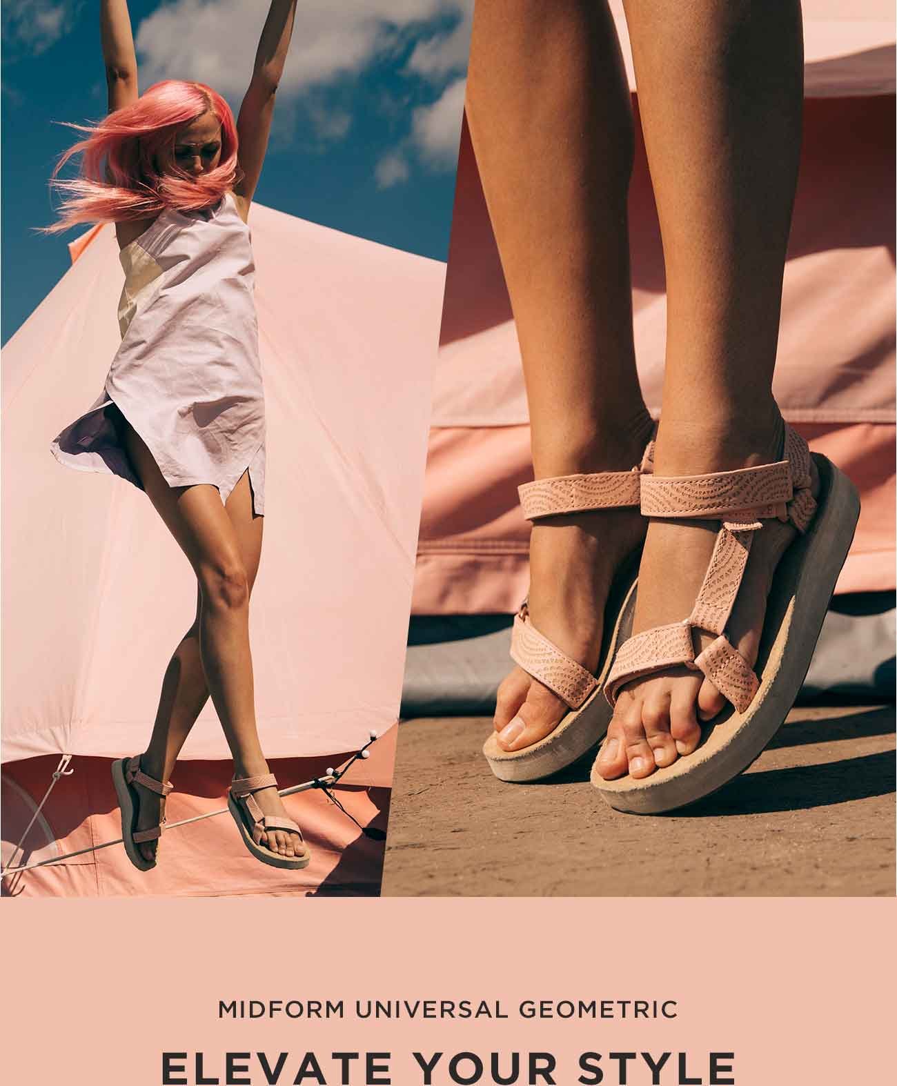 women's midform universal geometric sandals