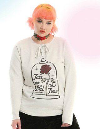 Tale as Old as Time Lace-Up Sweatshirt