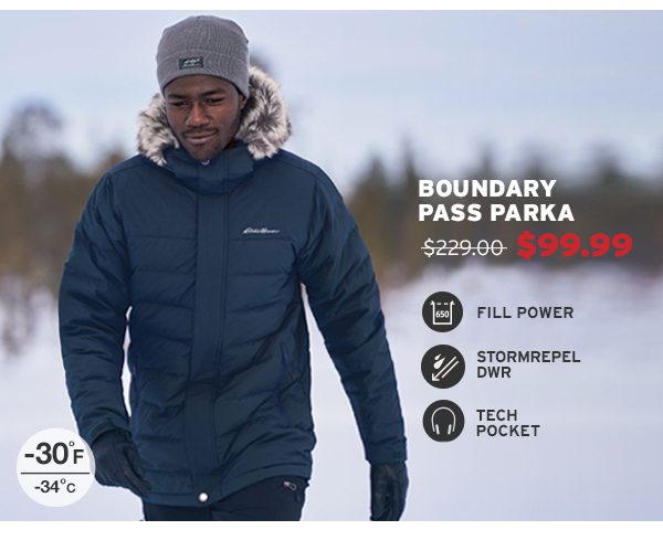 Boundary pass clearance parka