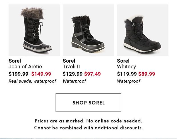 SHOP SOREL