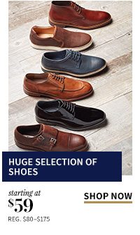 Huge Selection of Shoes Starting at $59