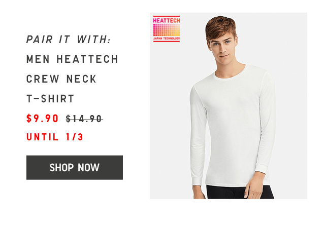 MEN HEATTECH CREW NECK T-SHIRT $9.90 - SHOP NOW