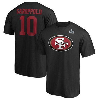 Jimmy Garoppolo San Francisco 49ers NFL Pro Line by Fanatics Branded Super Bowl LIV Bound Halfback Player Name & Number T-Shirt - Black