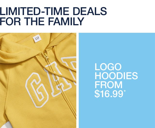 LOGO HOODIES FROM $16.99*