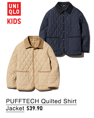 PDP20 - KIDS PUFFTECH QUILTED SHIRT JACKET