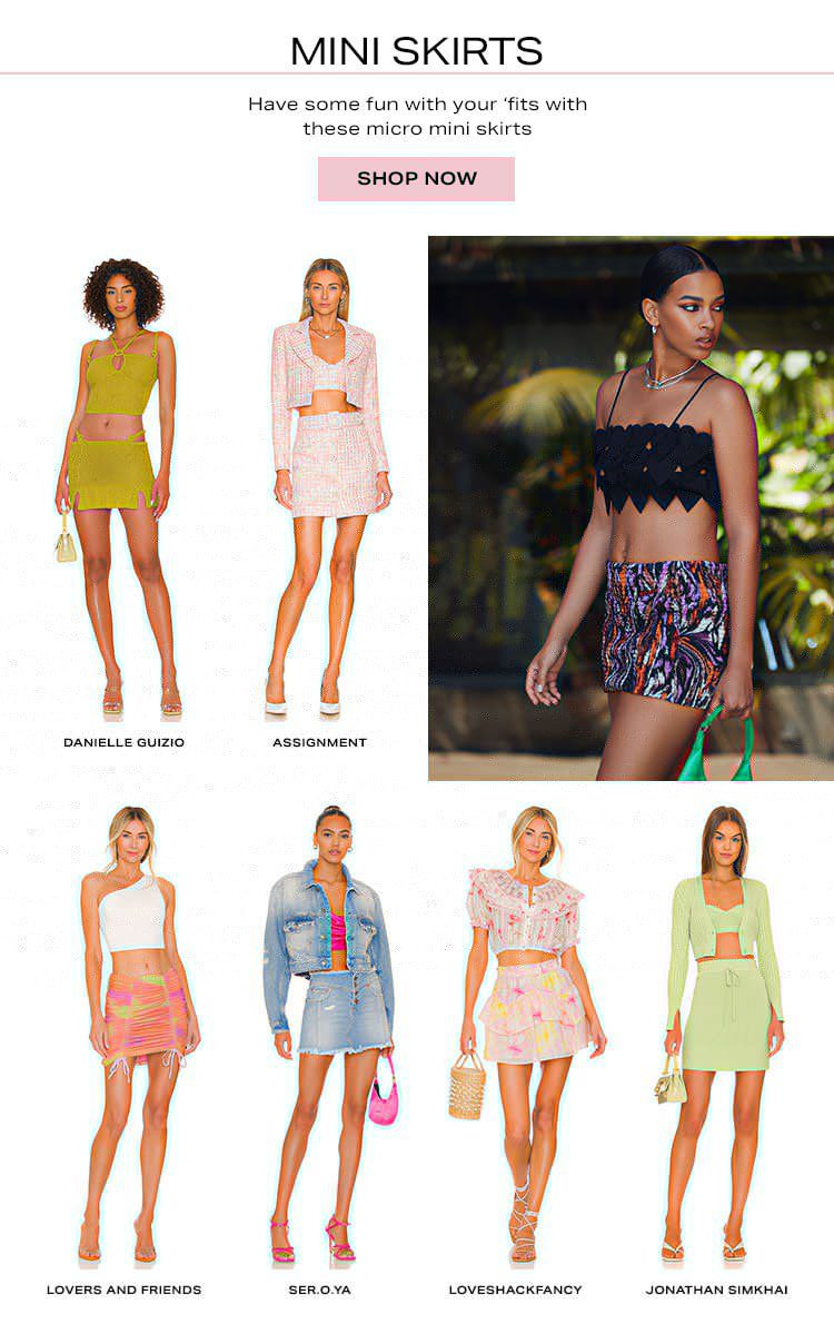 Mini Skirts. Have some fun with your ‘fits with these micro mini skirts. Shop now.