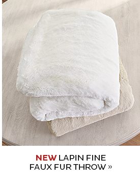 NEW Lapin Fine Faux Fur Throw