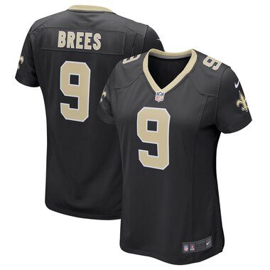 Nike Drew Brees New Orleans Saints Women's Black Game Player Jersey
