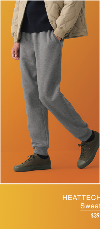 PDP1 - MEN HEATTECH PILE-LINED SWEATPANTS