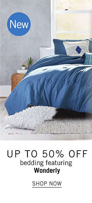 New - Up to 50% off bedding featuring Wonderly. Shop Now.