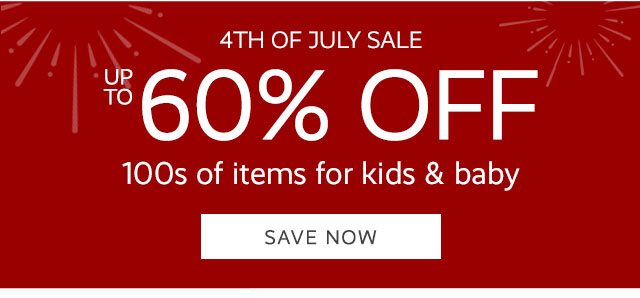 4TH OF JULY SALE - UP TO 60% OFF 
