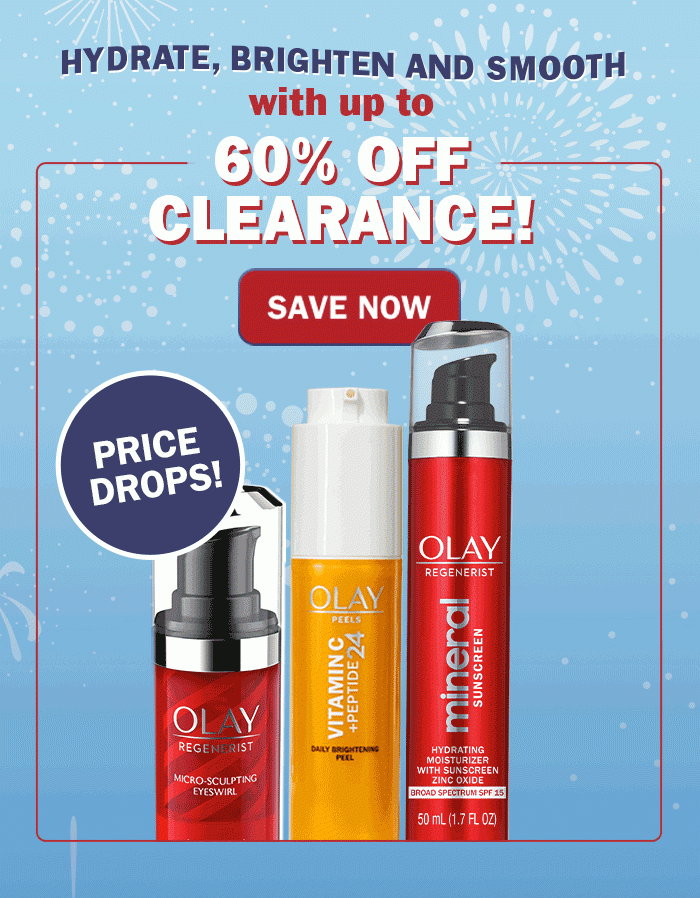 Hydrate, brighten and smooth with up to 60% off clearance! Save Now. Price Drops! 