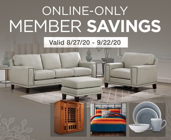 Online-Only Member Savings Valid 8/27/20 - 9/22/20 Shop Now