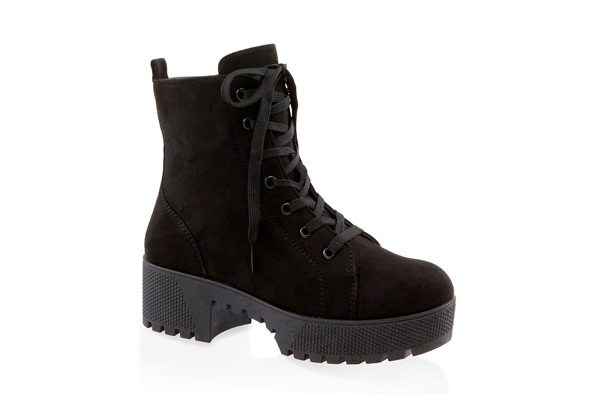 Lace Up Platform Combat Boots