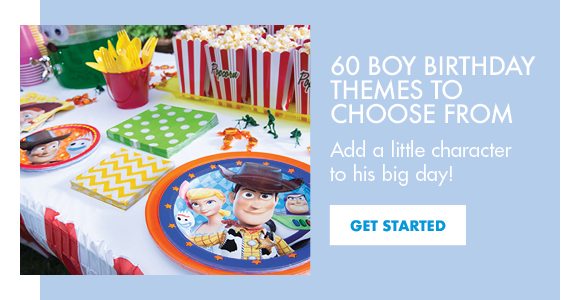 60 Boy Birthday Themes To Choose From | Add a little character to his big day! | Get Started