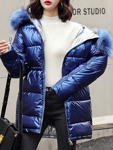 Manteau d'hiver matelassé à manches longues pour femmes