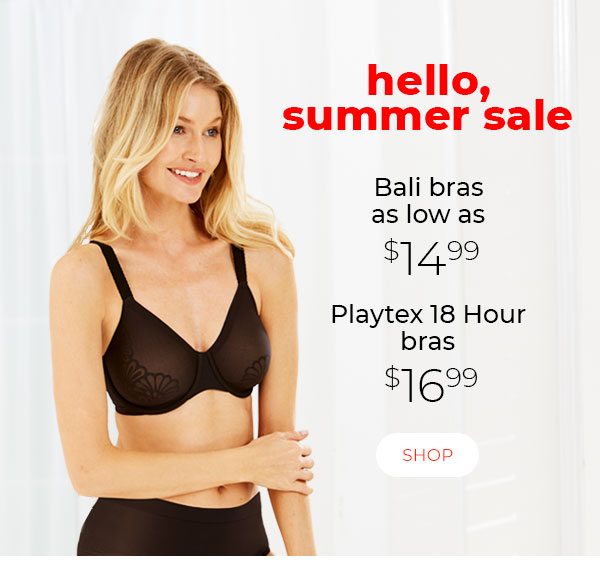 Greet Summer In Bali Bras As Low As $14.99 - OneHanesPlace Email Archive