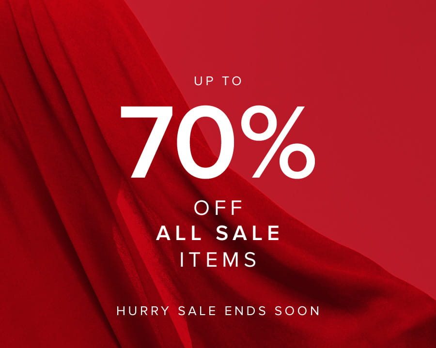 Up to 70% off all sale items – Hurry sale ends soon