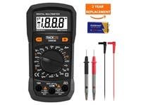 TACKLIFE Multimeter, DM03B Electrical Tester 2000 Counts Manual-Ranging Amp Volt Ohm Meter Diode and Continuity Tester Voltage Detection