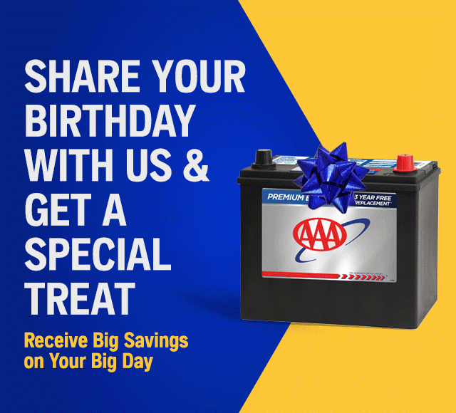 SHARE YOUR BIRTHDAY WITH US & GET A SPECIAL TREAT Receive Big Savings on Your Big Day