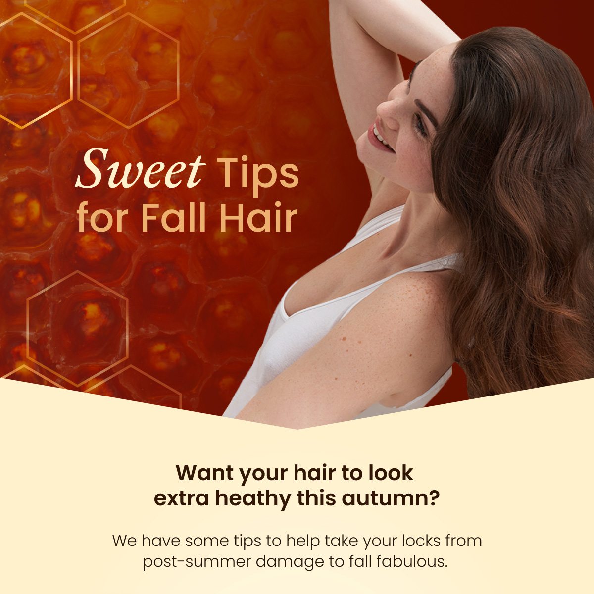 Get sweet fall hair with Garnier Whole Blends Honey Treasures