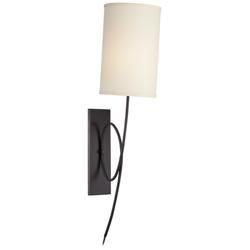 Loop Dark Bronze 12" High Plug-In Wall Sconce