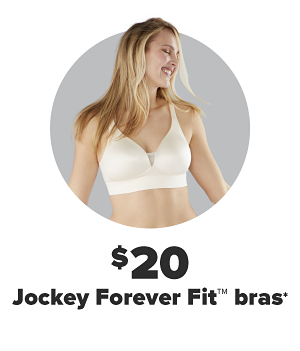 Daily Deals - $20 Jockey Forever Fit bras.