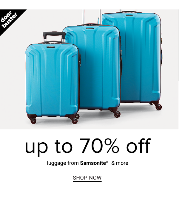 Up to 70% off Luggage from Samsonite and more - Shop Now