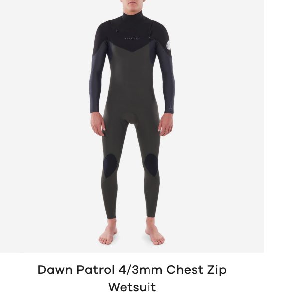 Rip Curl Dawn Patrol 4/3mm Chest Zip Wetsuit