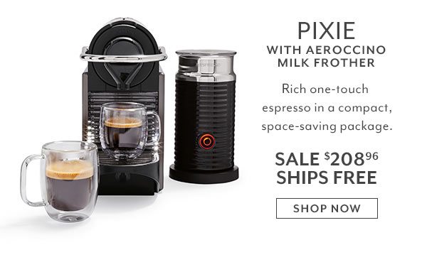 Pixie with Aeroccino Milk Frother