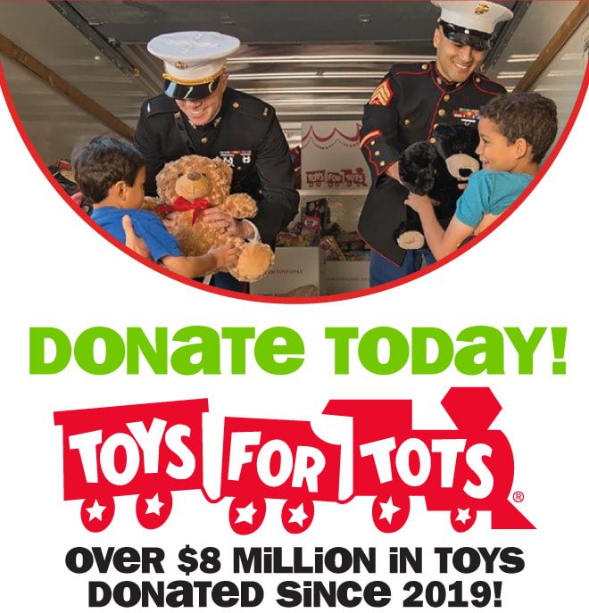 donate today! toys for tots