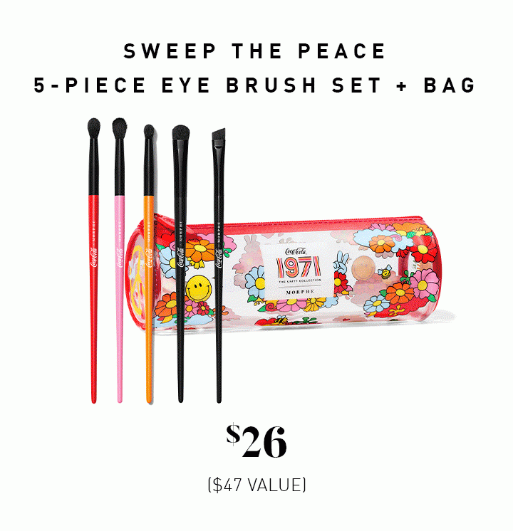 SWEEP THE PEACE 5-PIECE EYE BRUSH SET + BAG $26 ($47 VALUE)