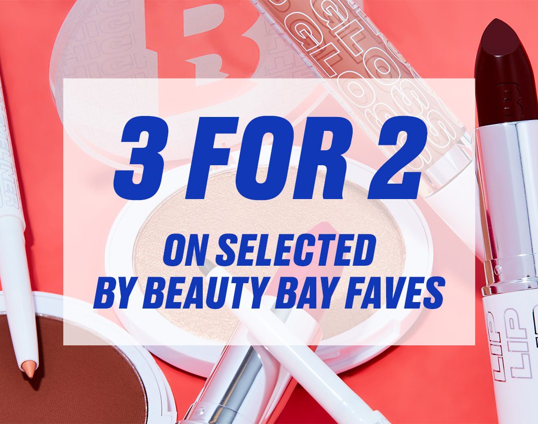 3 for 2 on selected BY BEAUTY BAY faves