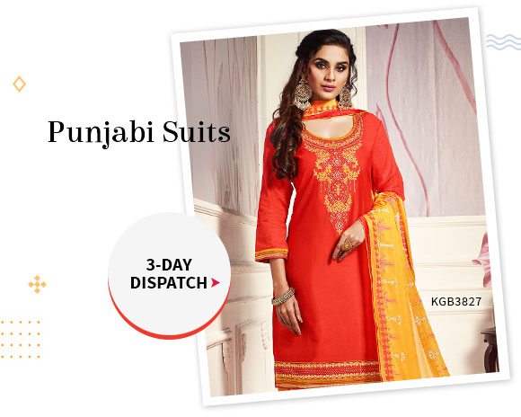 Punjabi Suits at 3-day dispatch. Shop!