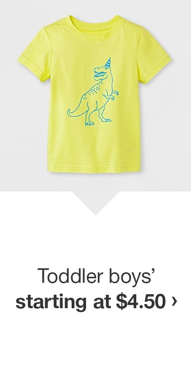 Toddler boys' starting at $4.50