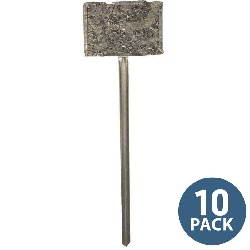 Colmet Galvanized Steel Sign Holder | 10 Pack