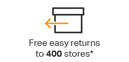 Free easy returns to 400 stores*