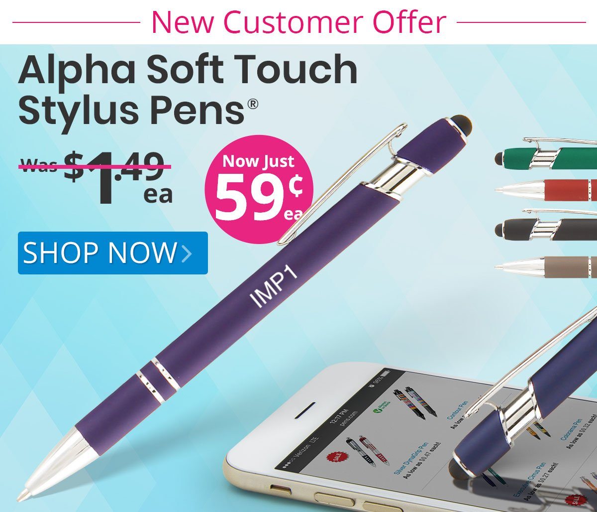 Alpha Soft Touch Stylus Pens® for only 59¢ each!