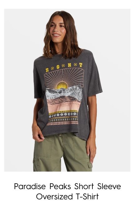 Paradise Peaks Short Sleeve Oversized T-Shirt