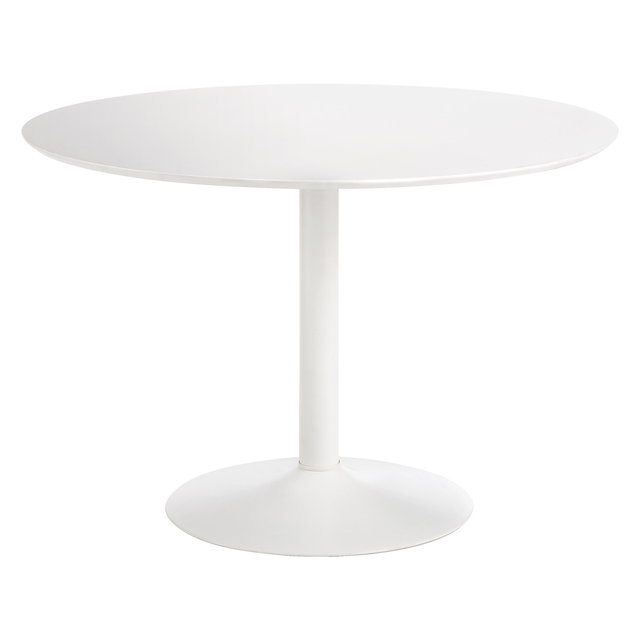 LANCE 4 seater white round dining table
