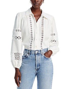 Lace Button Up Shirt - Exclusive