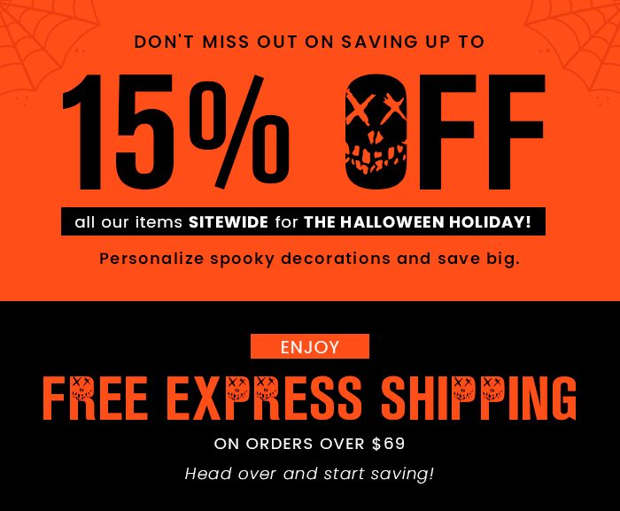 What's scarier than ghouls and goblins? You missing out on our Halloween sale!