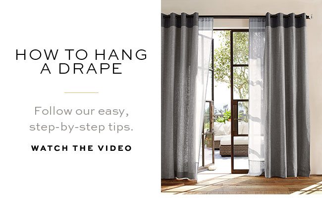 HOW TO HANG A DRAPE