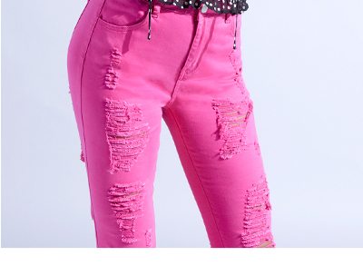 HIGH RISE FRONT & BACK DISTRESSED SKINNY
