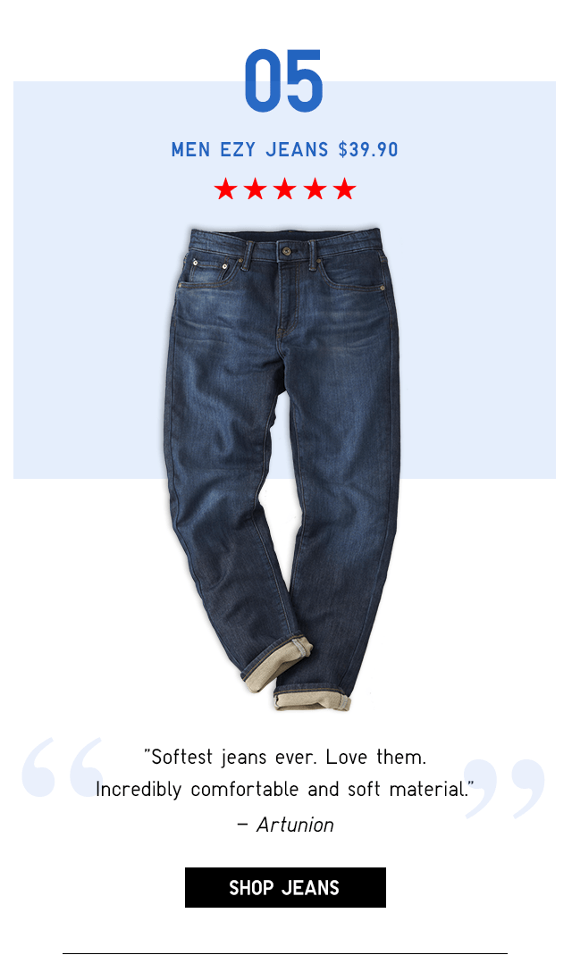 MEN EZY JEANS $39.90 - SHOP JEANS