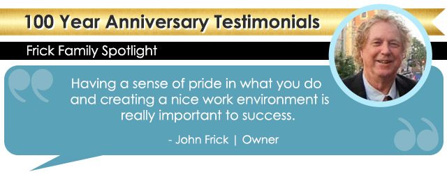 100 Year Testimonial - John Frick
